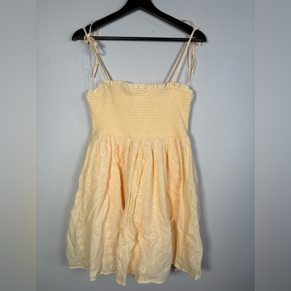 Windsor Yellow Eyelet Skater Dress - Picture 1 of 4
